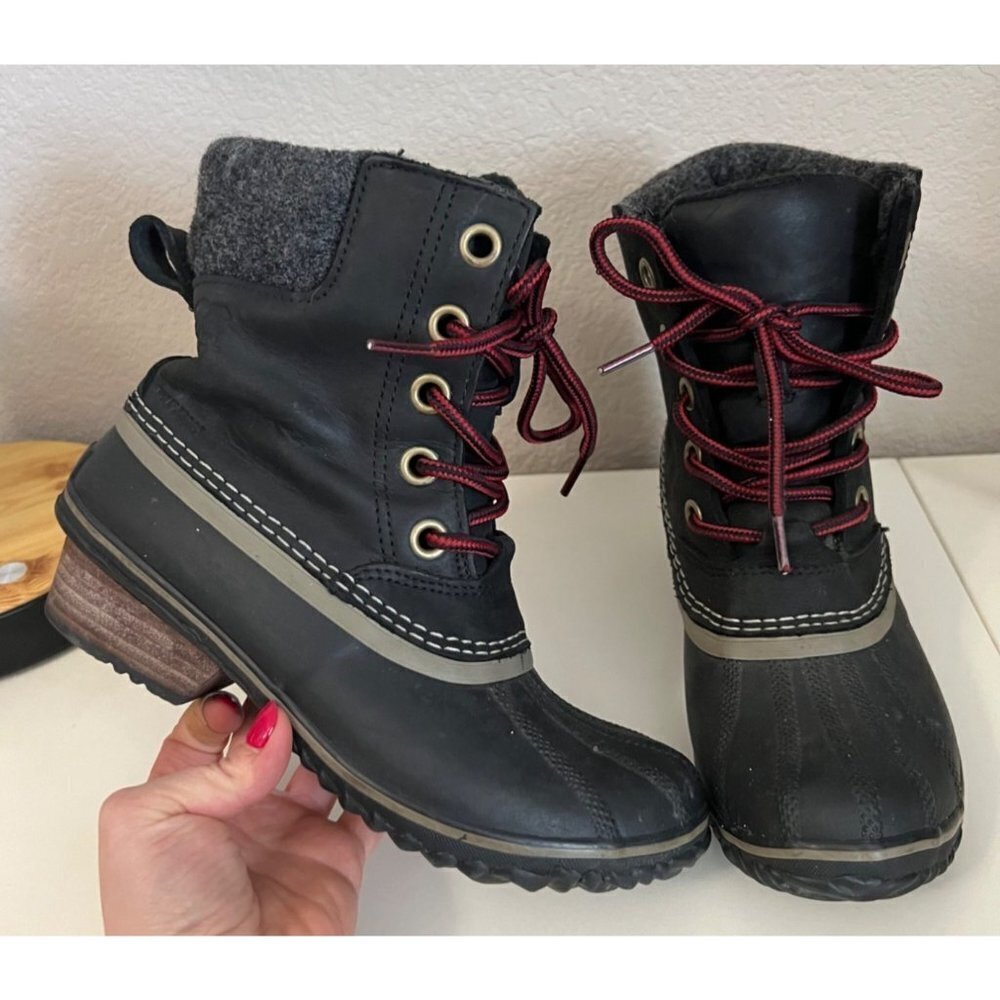 Sorel | Slimpack II Lace Boot Black‎ Women's Sz 6.5 NY2348-010